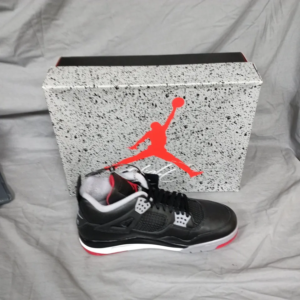 NIKE AIR JORDAN SNEAKERS – BLACK/RED, WITH BOX - UK 8.5