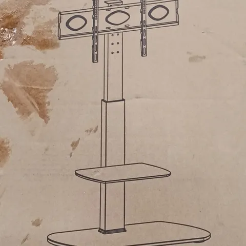 BOXED TTAP PEDESTAL FLOOR STAND - OAK/BLACK (1 BOX)