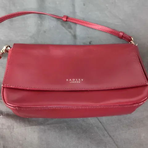 RADLEY LONDON RED LEATHER SHOULDER BAG
