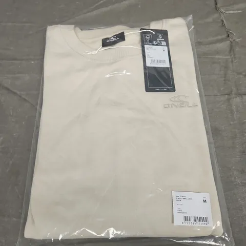 BAGGED O'NEILL SMALL LOGO CREW JUMPER - SIZE M 