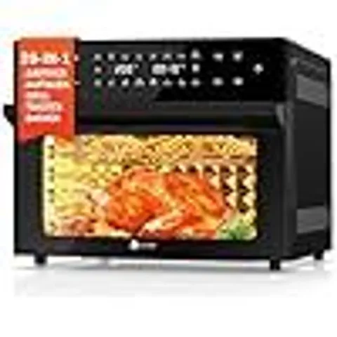 BOXED LLIVEKIT 30L AIR FRYER OVEN XXL WITH ROTISSERIE, 20 PROGRAMS/9 ACCESSORIES