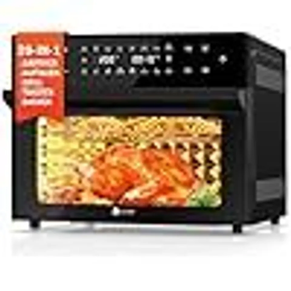 BOXED LLIVEKIT 30L AIR FRYER OVEN XXL WITH ROTISSERIE, 20 PROGRAMS/9 ACCESSORIES