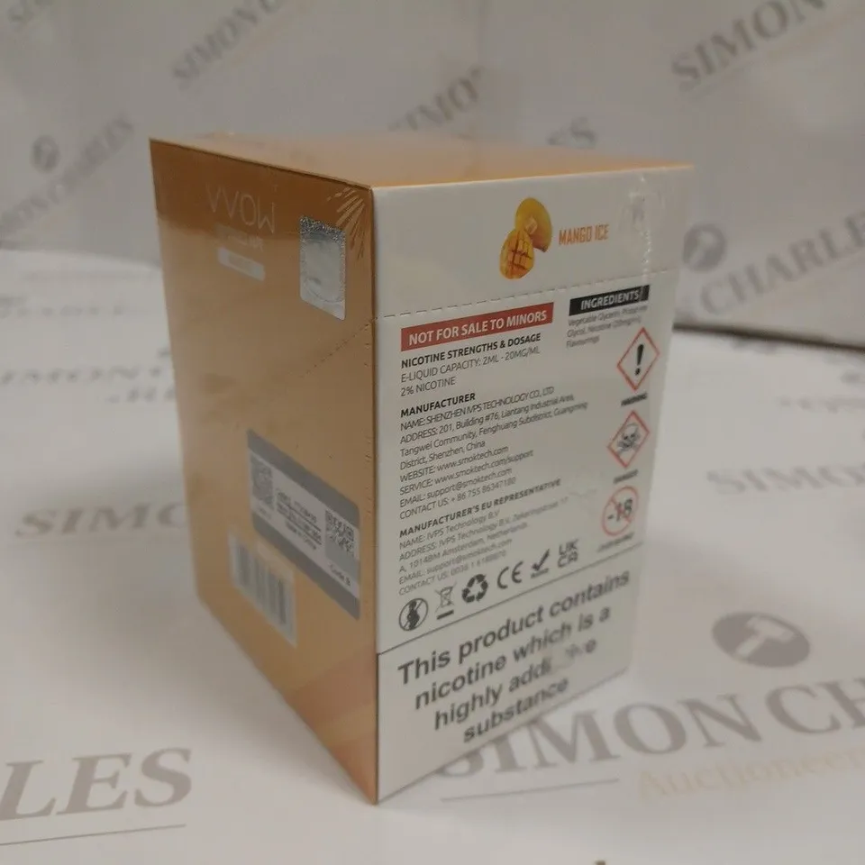 SEALED SMOK VVOW 10-PACK OF DISPOSABLE VAPES - MANGO ICE