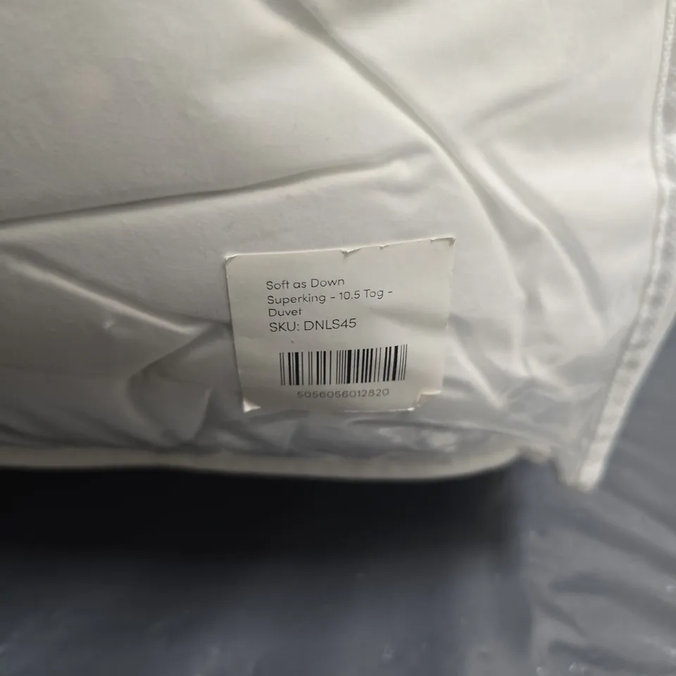 SOAK & SLEEP SOFT AS DOWN SUPERKING DUVET – 10.5 TOG