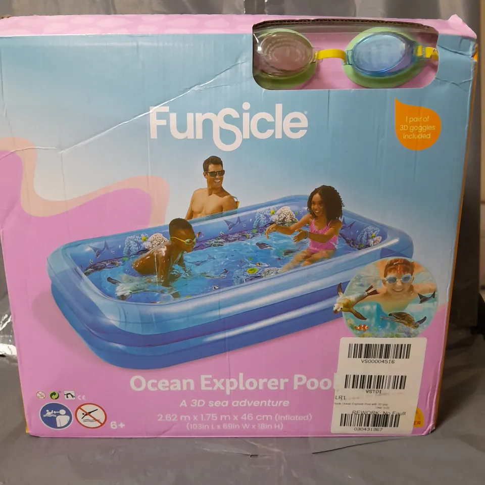 FUNSICLE OCEAN EXPLORER POOL WITH 3D GOGGLES