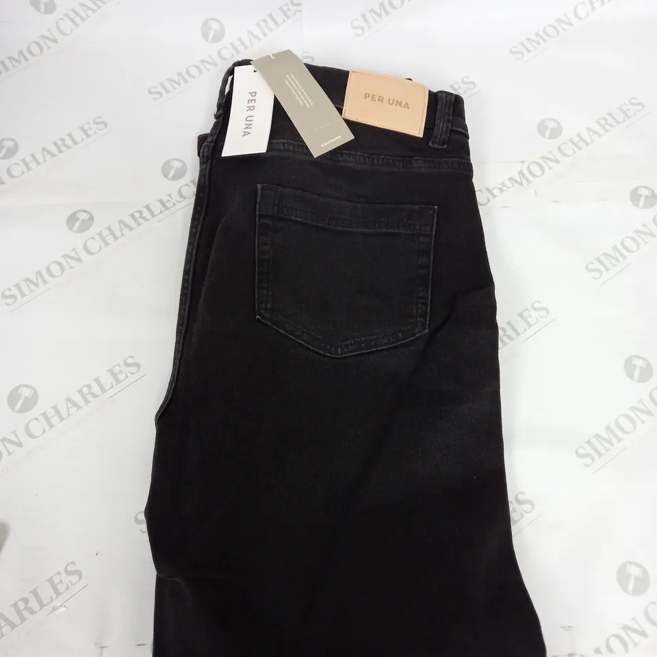 PER UNA BLACK DENIM JEANS SIZE 16