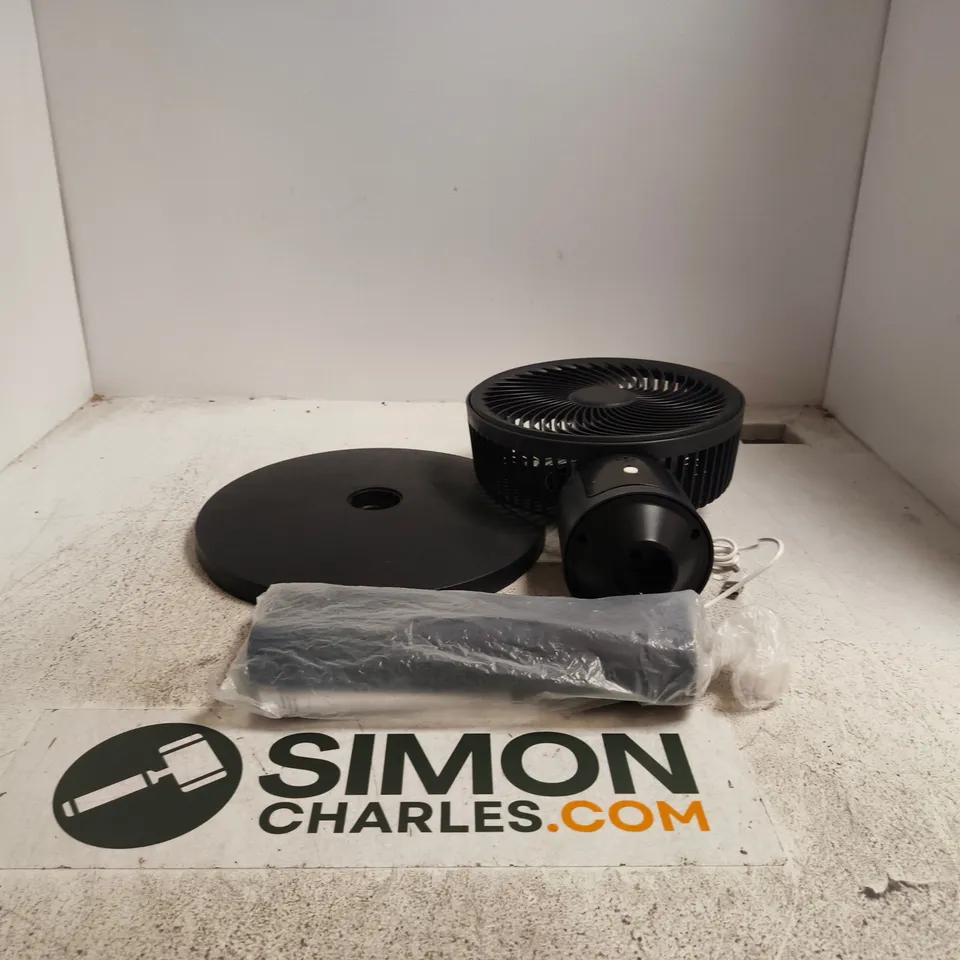 BLACK STANDING HOME FAN BOXED