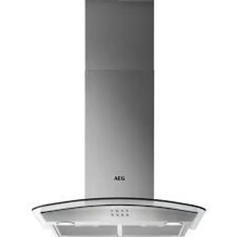 AEG BUILT-IN 60CM CURVED GLASS HOOD DTB3653M STAINLESS STEEL