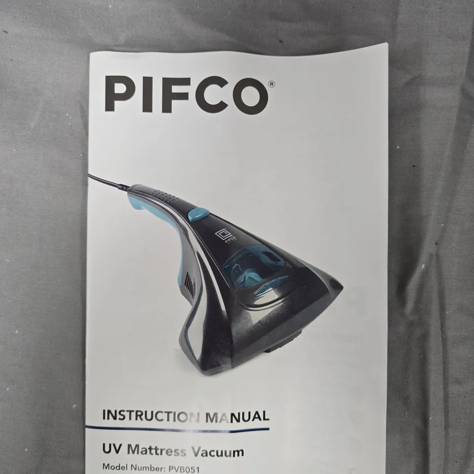 PIFCO UV MATTRESS VACUUM – MODEL PVB051, BOXED WITH MANUAL