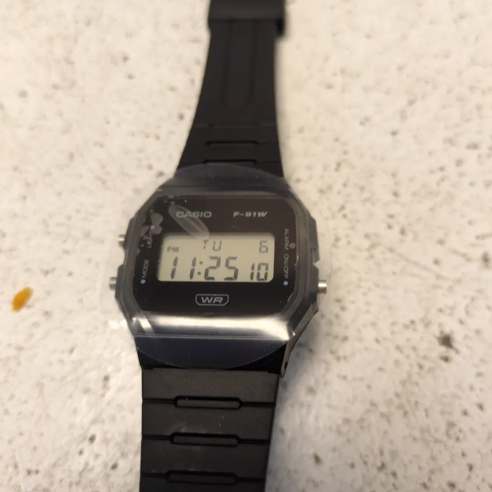 CASIO F-91W DIGITAL WATCH – BLACK RESIN STRAP