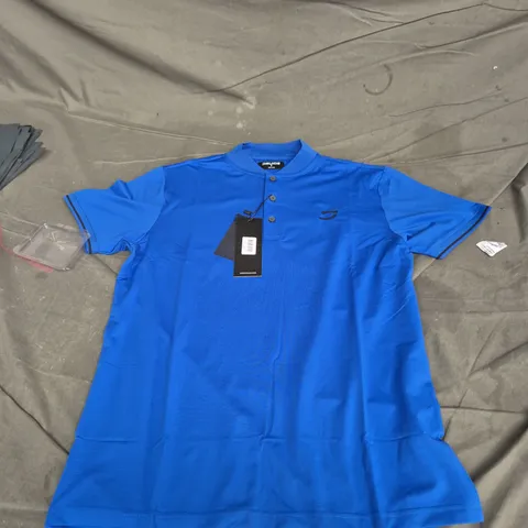 DRUIDS BLUE POLO SHIRT MEDIUM