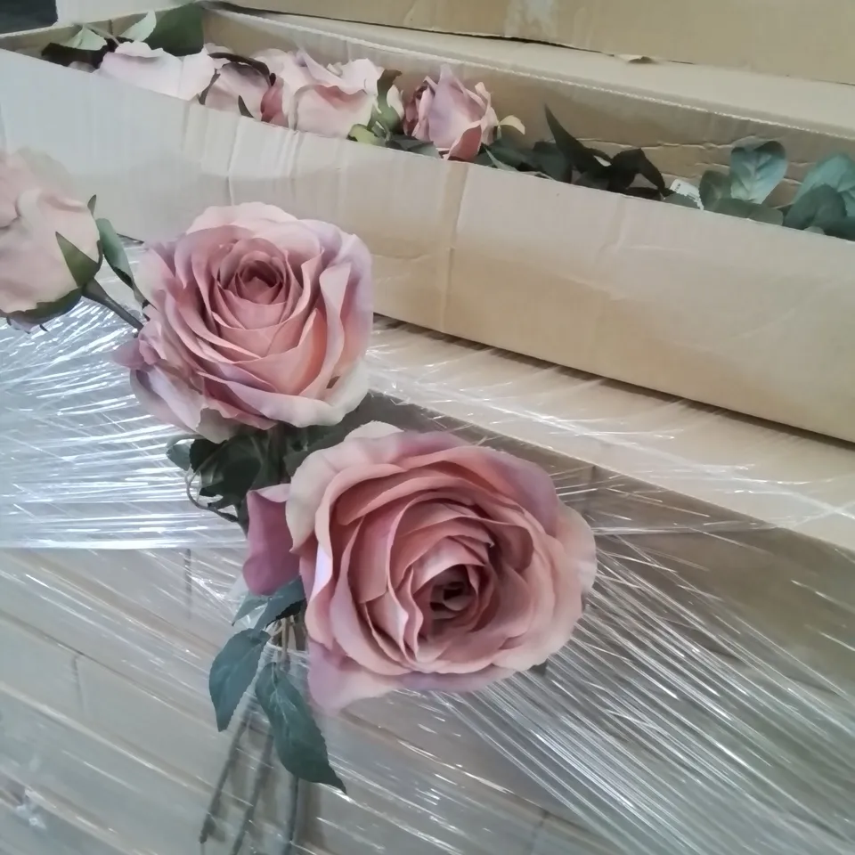 PALLET CONTAINING APPROXIMATELY 55 BOXES OF FAUX SINGLE STEM ROSES