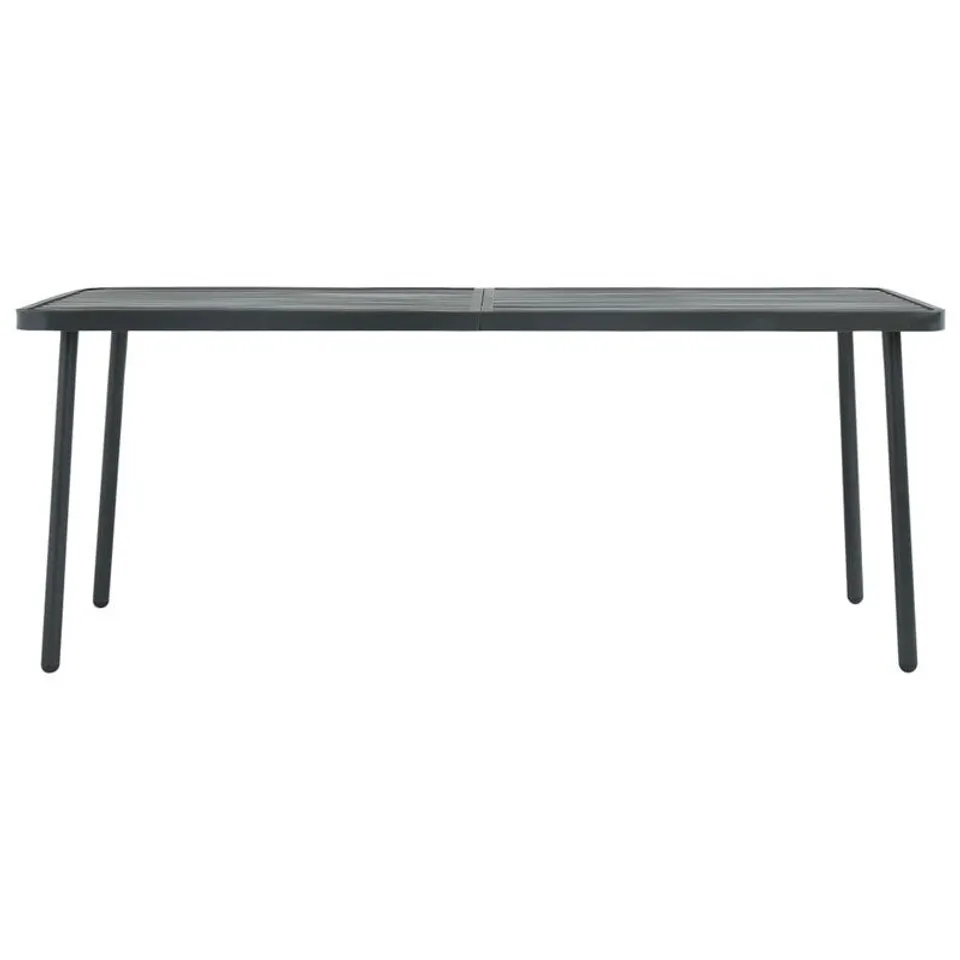BOXED JERIN DINING TABLE- SLAT GREY