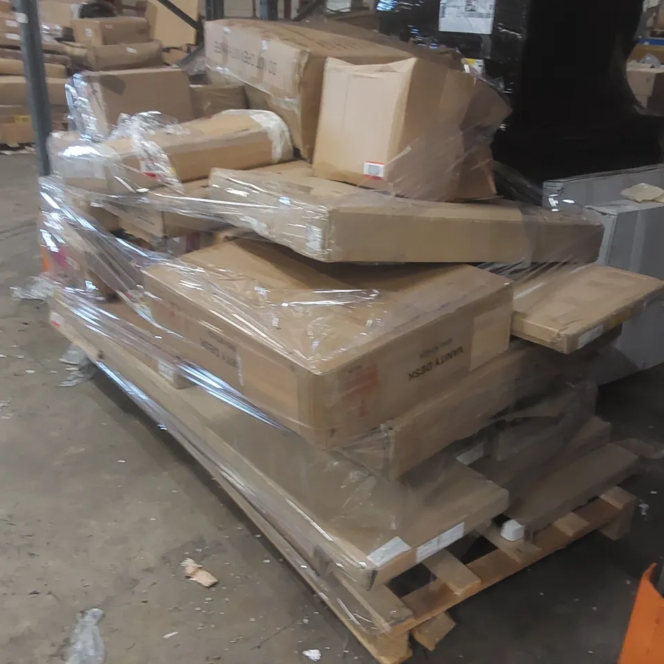 PALLET CONTAINING A VERY LARGE LARGE QUANTITY OF ASSORTED FURNITURE PARTS ECT