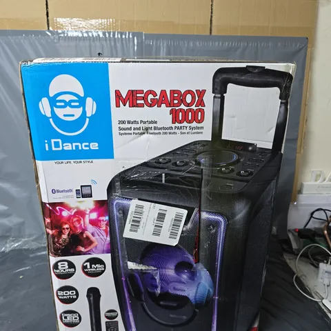 BOXED IDANCE MEGABOX 1000 200W PORTABLE BLUETOOTH SPEAKER