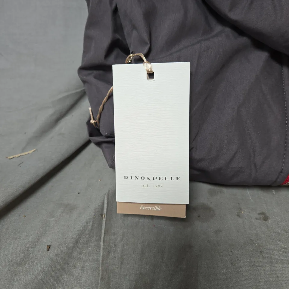 RIN & PELLE REVERSIBLE PUFFER JACKET – GREY (