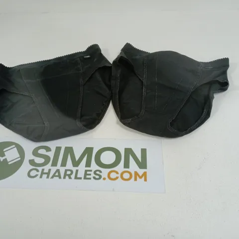 SLOGGI PACK OF 2 CONTROL BRIEFS BLACK SIZE 14