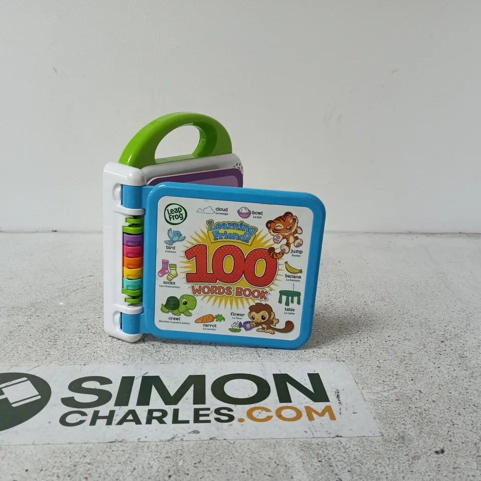 LEAPFROG LEARNING FRIENDS 100 WORDS BOOK – TOY ENGLISH/FRENCH UNBOXED