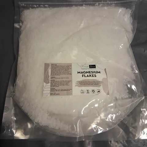 FOUR BAGS OF FRESH SKIN MAGNESIUM FLAKES 1KG EACH