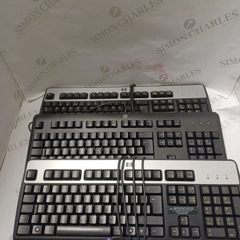 BOX OF APPROXIMATELY 15 ASSORTED COMPUTER KEYBOARDS IN VARYING MODELS 