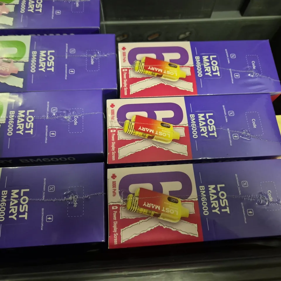 APPROXIMATELY 9 ASSORTED E-CIGARETTE PRODUCTS TO INCLUDE - LOST MARY , IVG 2400 , LOST MARY 