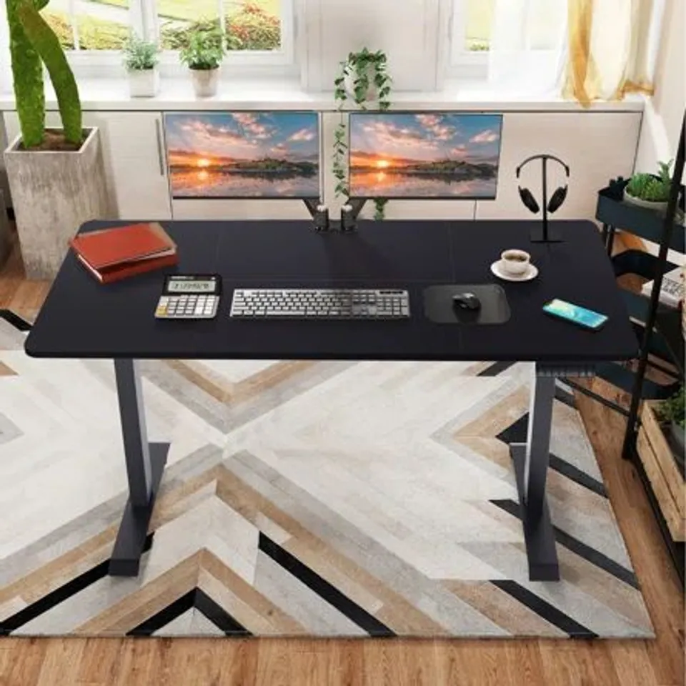 BOXED 160×80CM ELECTRIC HEIGHT ADJUSTABLE DESK (2 BOXES)
