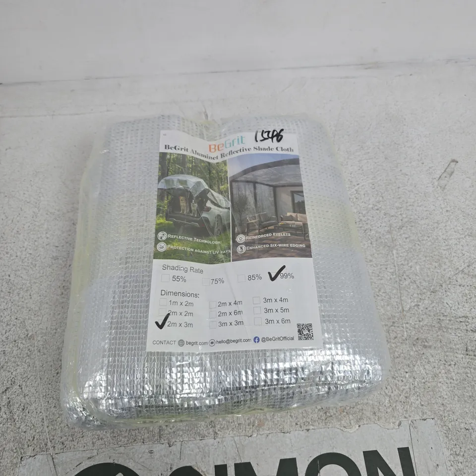 BEGRIT ALUMINIUM REFLECTIVE SHADE CLOTH – 2M X 3M (WRAPPED)