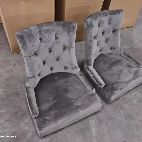 BOXED PAIR OF DESIGNER DINING CHAIRS