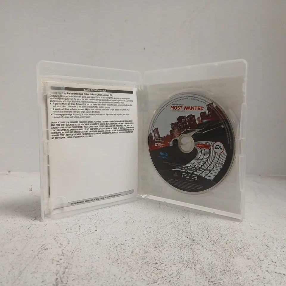 NEED FOR SPEED MOST WANTED PLAYSTATION 3 VIDEO GAME