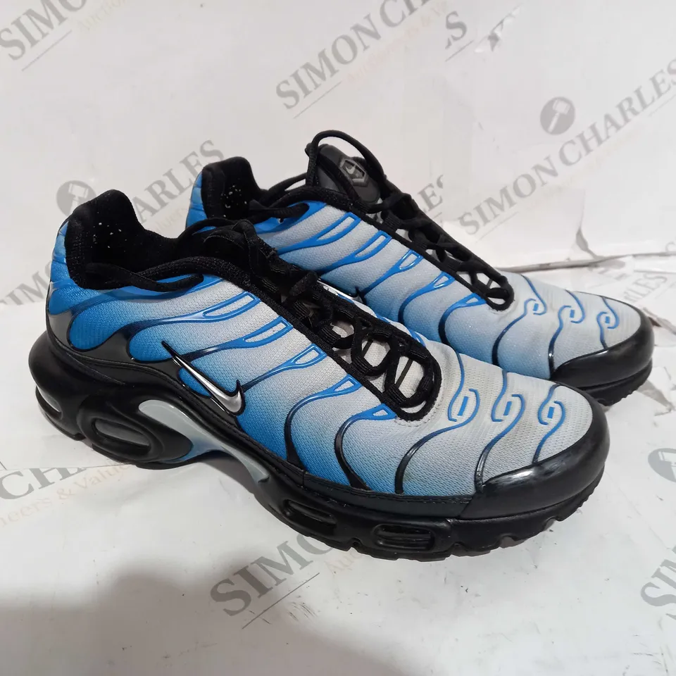 MENS NIKE AIR TN TRAINERS BLUE & WHITE - UK SIZE 7.5