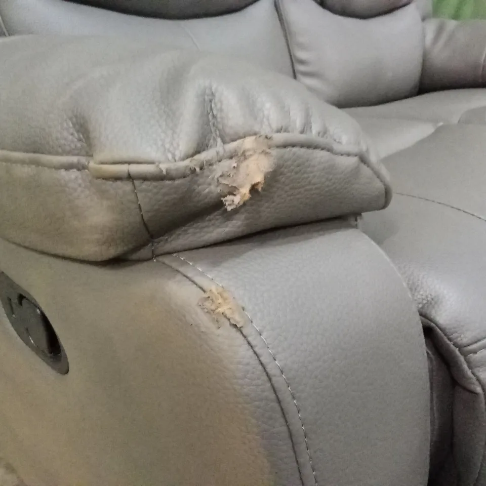 ROTHBURY LUXURY FAUX LEATHER HIGH BACK 2 SEATER MANUAL RECLINER SOFA RRP £629