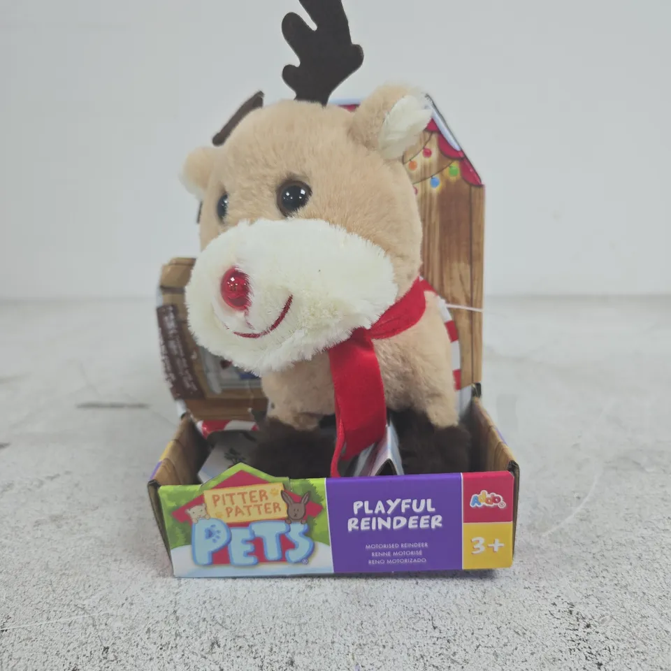 PITTER PATTER PETS PLAYFUL REINDEER PLUSH TOY