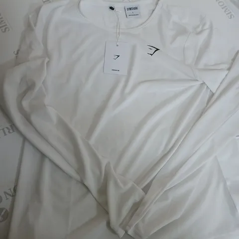 GYMSHARK LONG SLEEVE TRAINING TOP - SIZE LARGE