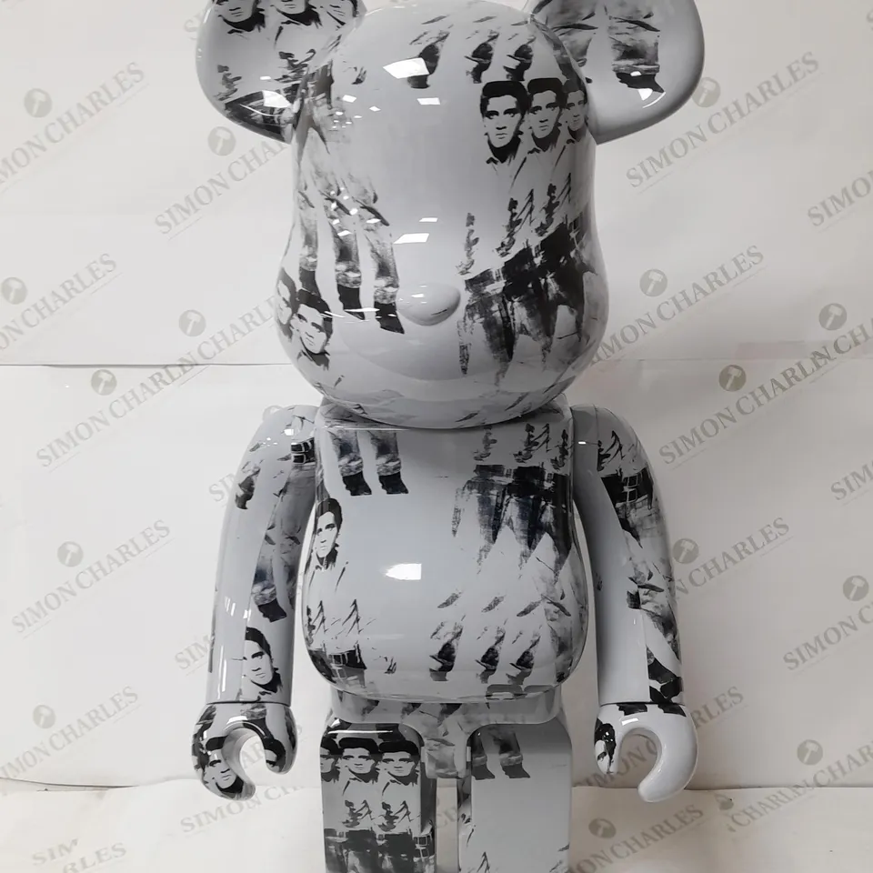 BOXED MEDICO TOY BEARBRICK 1000 ANDY WARHOL ELVIS PRESLEY