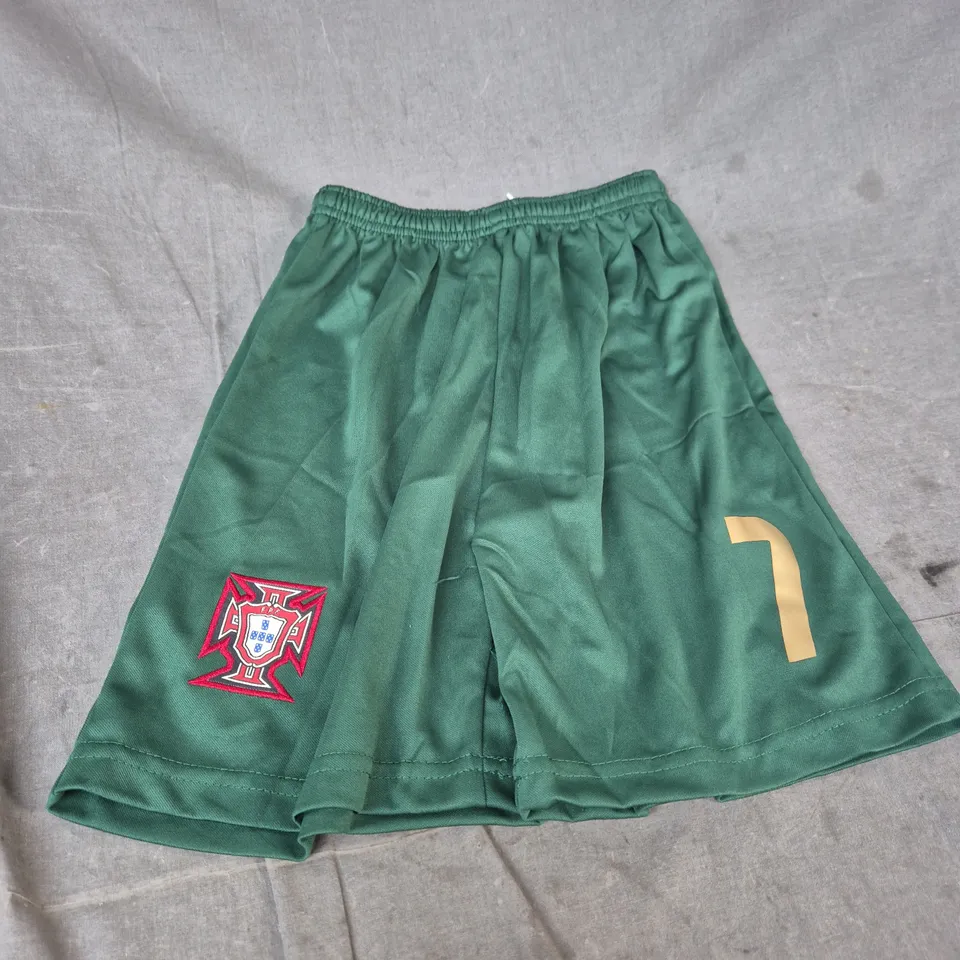 PORTUGAL FC HOME SHIRT AND SHORTS - RONALDO 7 - KIDS - SIZE 26