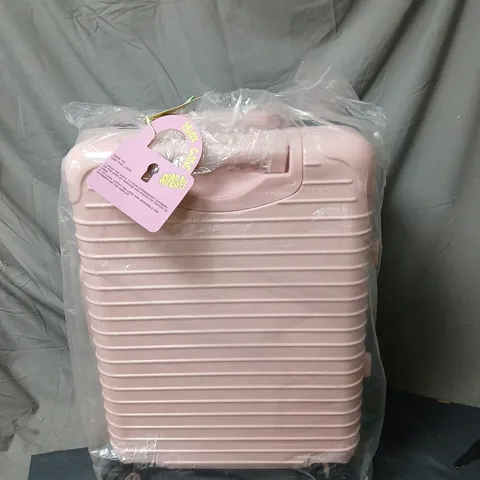 MADE BY MITCHELL PINK SUITCASE ON WHEELS, BOXED