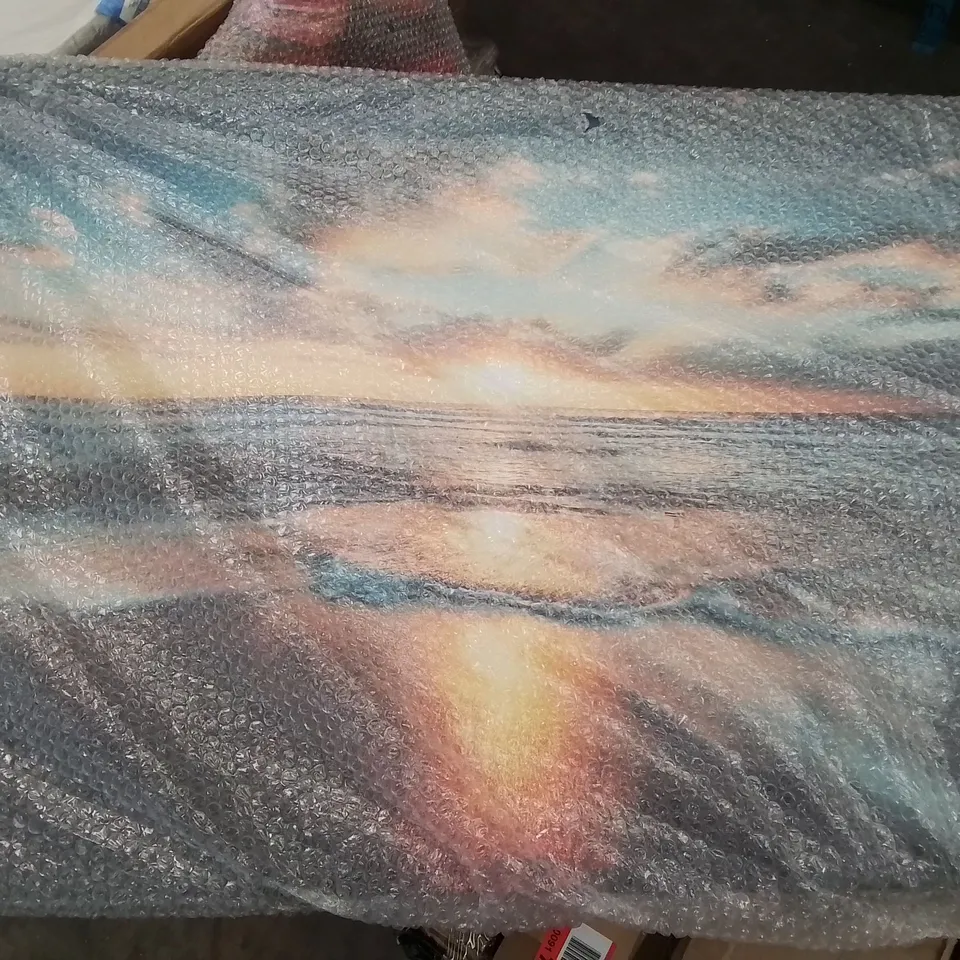 FIRE SUNSET GLOW BEACH ART PRINT CANVAS