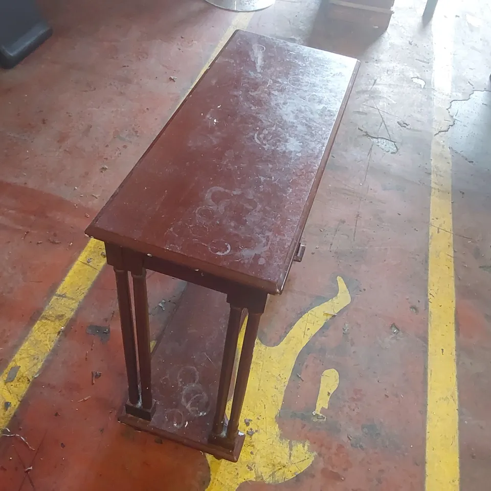 2 DRAWER WOODEN CONSOLE TABLE