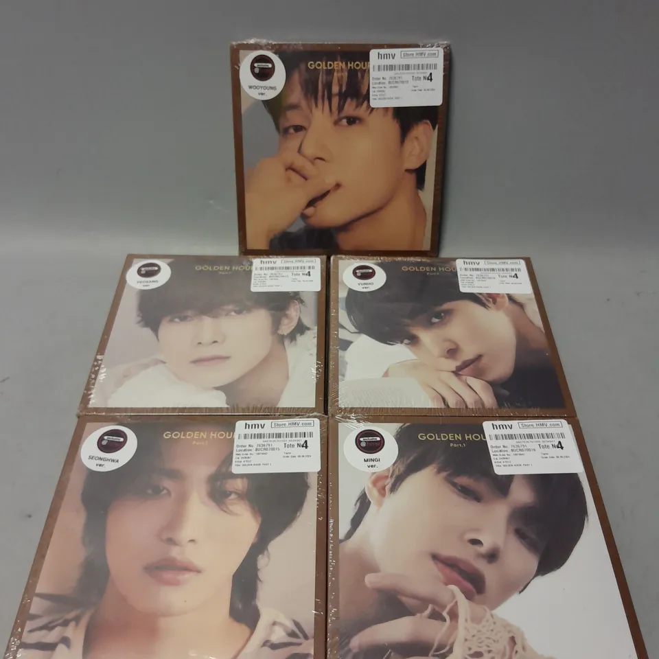 SET OF 5 ATEEZ GOLDEN HOUR: PART 1 YEOSANG VERSION CD