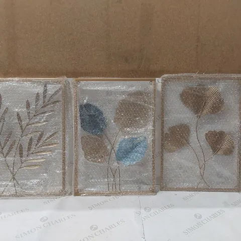 BOXED MOGENS 3-PIECE FRAMED ART