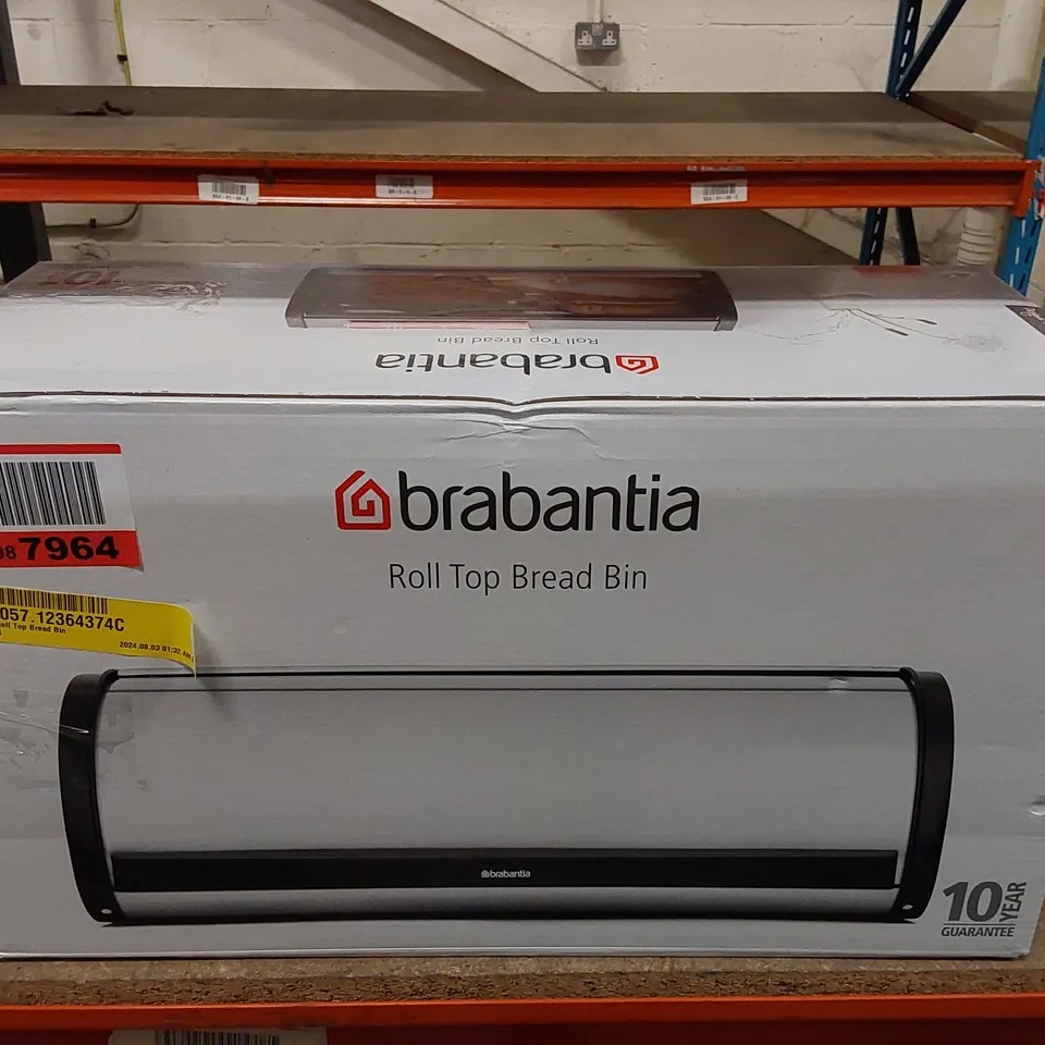 BOXED BRABANTIA ROLL TOP BREAD BIN (1 BOX)