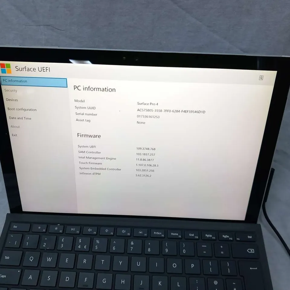 MICROSOFT SURFACE PRO 4 128GB