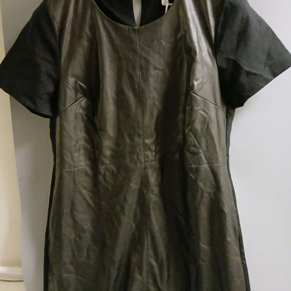 DANNII MINOGUE LADIES FAUX LEATHER DRESS PETITE SIZE 16