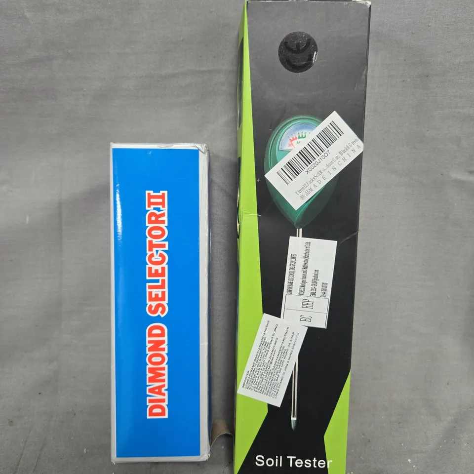 APPROXIMATELY 8 ASSORTED HOUSEHOLD ITEMS TO INCLUDE SOIL TESTER, ETC