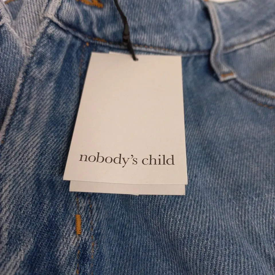 NOBODY'S CHILD WIDE LEG JEANS TURN UP – UK 18 (EU 46), BLUE
