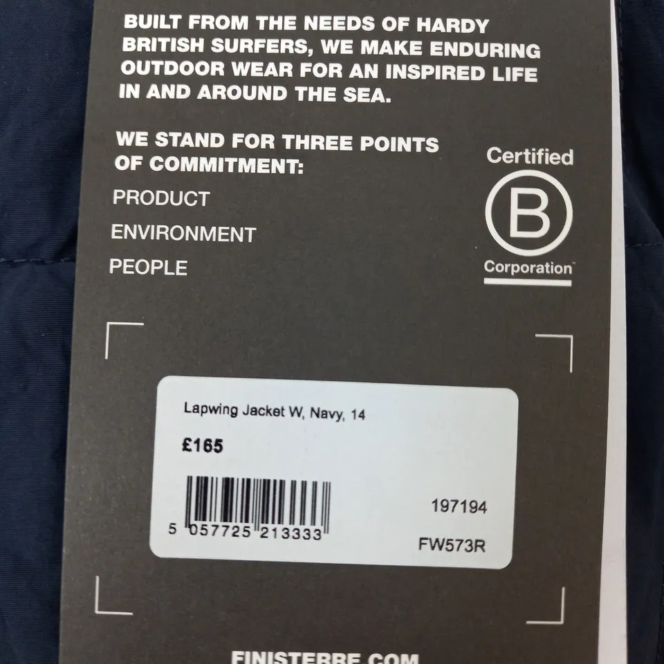 FINISTERRE LAPWING JACKET SIZE 14