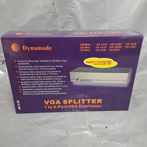 10 BOXED DYNAMODE VGA SPLITTER 1 TO 8 PORT BGA DUPLICATORS