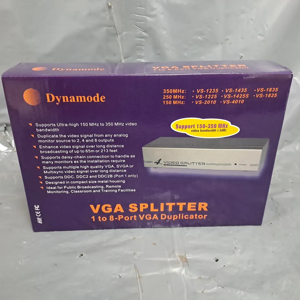 10 BOXED DYNAMODE VGA SPLITTER 1 TO 8 PORT BGA DUPLICATORS