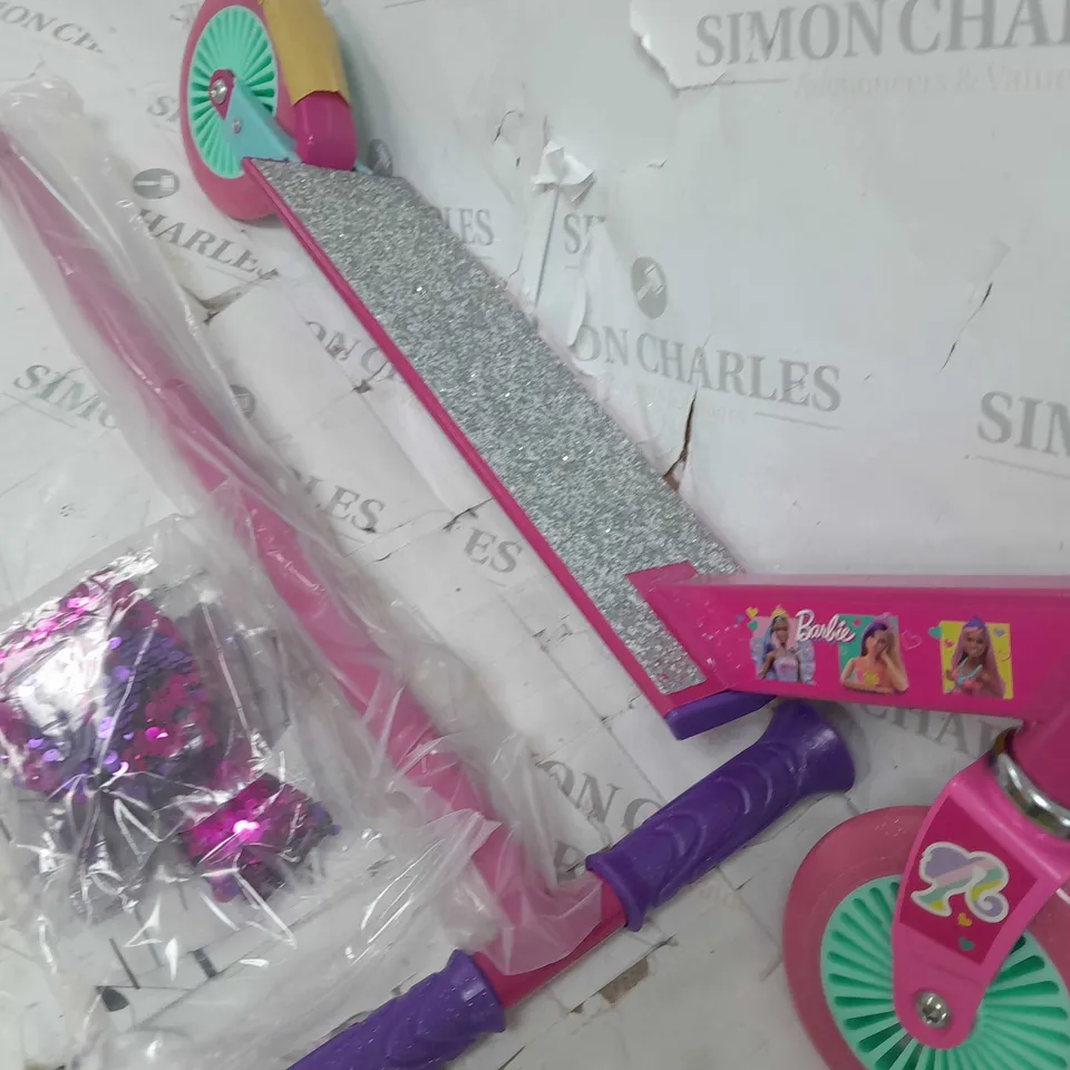 BARBIE FIXED INLINE MERMAID SCOOTER RRP £44