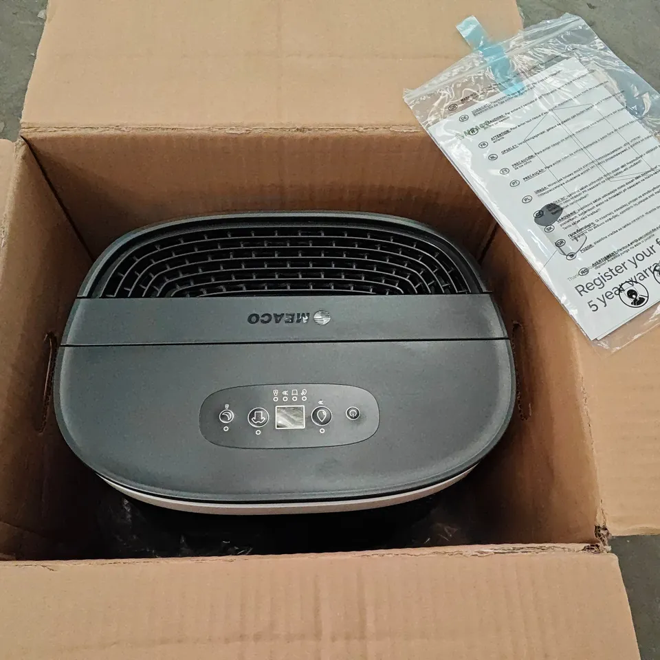 BOXED MEACODRY ARETE ONE 20L DEHUMIDIFIER AND AIR PURIFIER